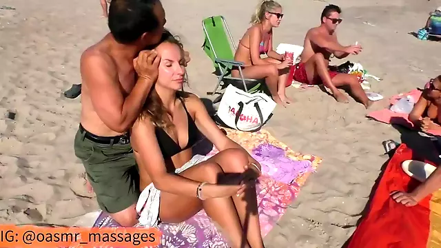 Hete Wijven, Strandbikini Off, Strand Massage, Beach Buitensex, Strand, Lekkere Massage, Sexy Pornofilm Video