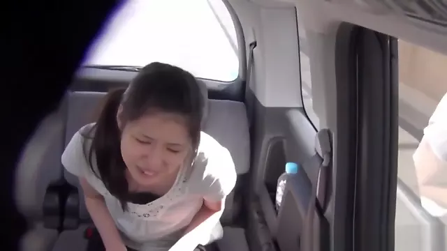 Asian Pees In Taxi Cab