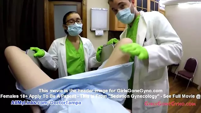 Doktor I Sestra, Gyno Doctor Examines S, Doktor, Nurses Ginekolog, Medicinske Rukavice, Po Sisama