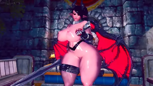 Huge tits tied, big boobs cartoon