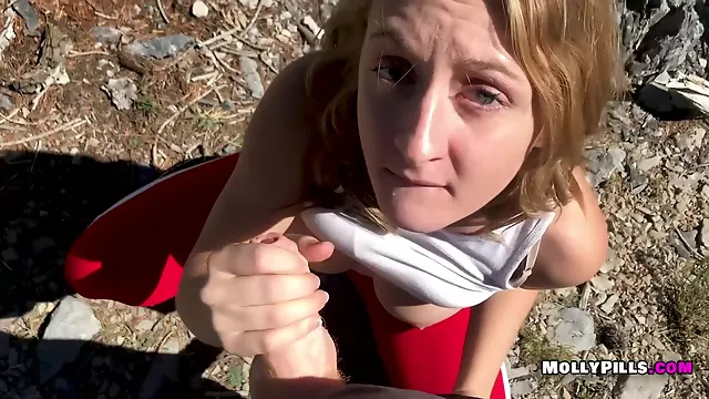 Horny Hiking Public Blowjob Adventure Pov Bj With Molly Pills