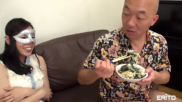 Eating Out Sexy Neighbor Anri - Japanese Anri Shimamura shares meal and cock