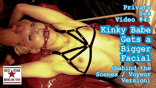 Sex Video #4: Kinky Babe Gets A Bigger Facial - Behind The Scenes Voyeur Version