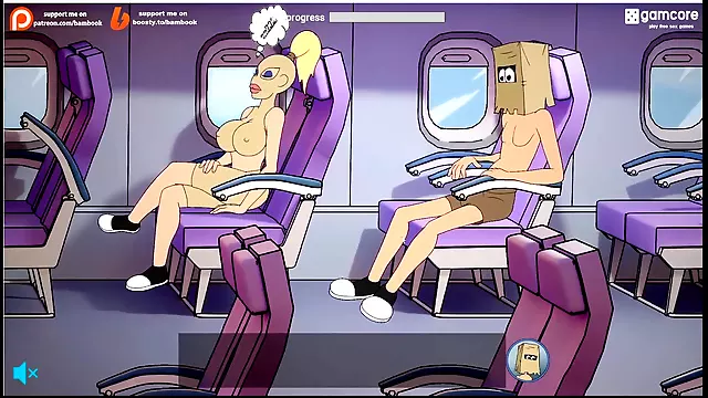 Stewardess, assfuck, porn