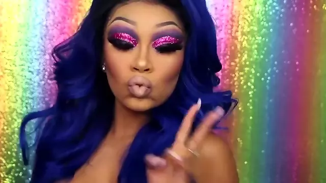 sexy ebony drag makeup