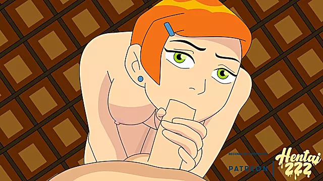 Gwen from BEN 10 anime delivers a mind-blowing blowjob