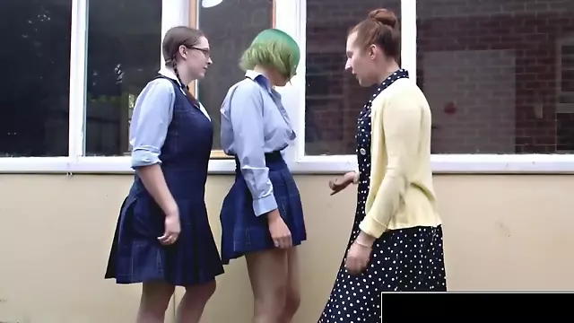 Hairy Schoolgirls Have Sex With Headmistress