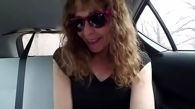 Requested, Sitting in My Car, Stuffing a Cellphone into My Pussy!