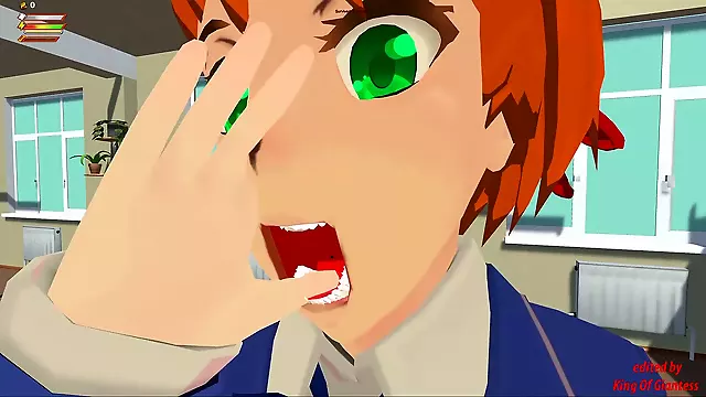Giantess vore animation, fart game, pussy vore