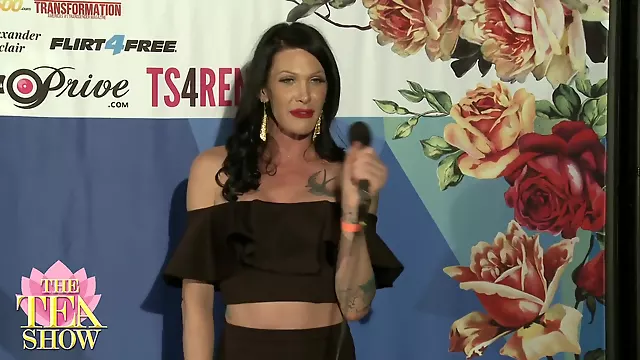 Tgirl Kacy On 2017 Transgender Erotica Awards Red Carpet - Sex Movies Featuring Kacy Tgirl