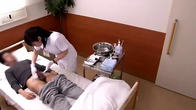 ممرضات يابانى, أسيوي رعشة, ياباني اسيوي, في عيادة مستشفي, عيادة اليابانية, استراق النظر رعشة
