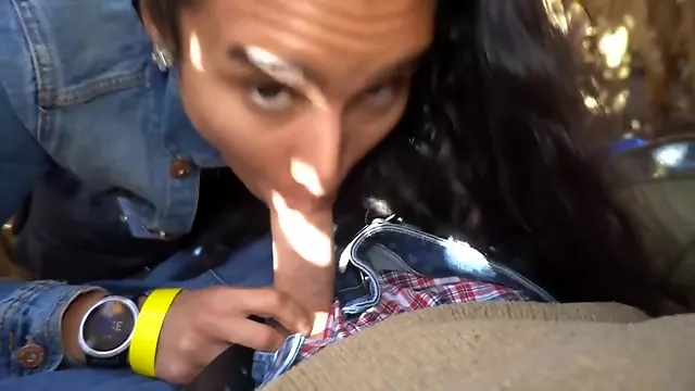 Sexy Amateur Babe Flashes And Gives Blowjob In Corn Maze Such A Risky Public Adventure
