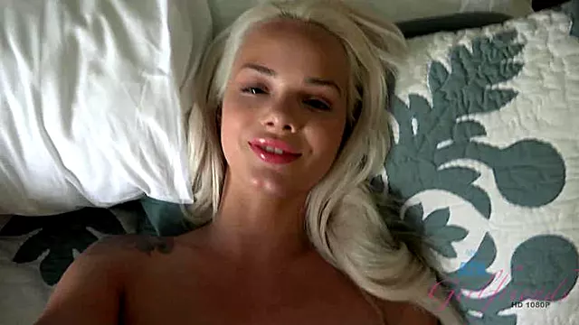 Elsa Jean takes your cum right in her pussy.