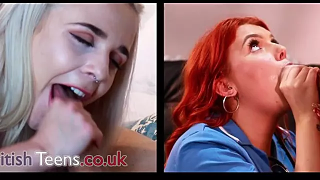 Spit trailer with alluring hustler from British Teens