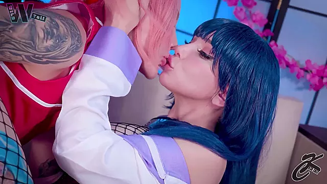 Hinata and Sakura sexy gals in a wild adult video