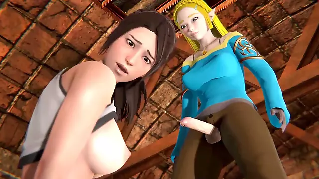 Futanari fuck boy, lara croft futa 3d, lara croft fucked shemale