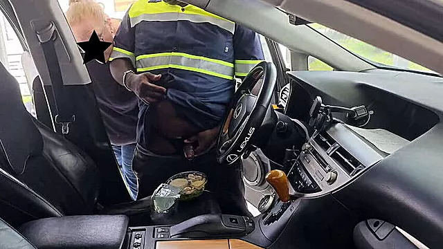 Woman Catches Delivery Man Masturbating on Her Caesar Salad in the Car!