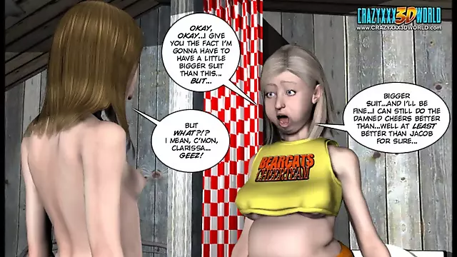 Hot 3d cartoon, breast and body growth