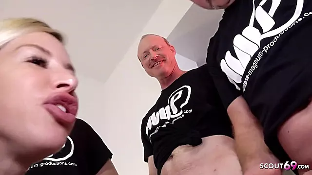German Gangbang Party 2021 With Big Tits Milf Manu Magn